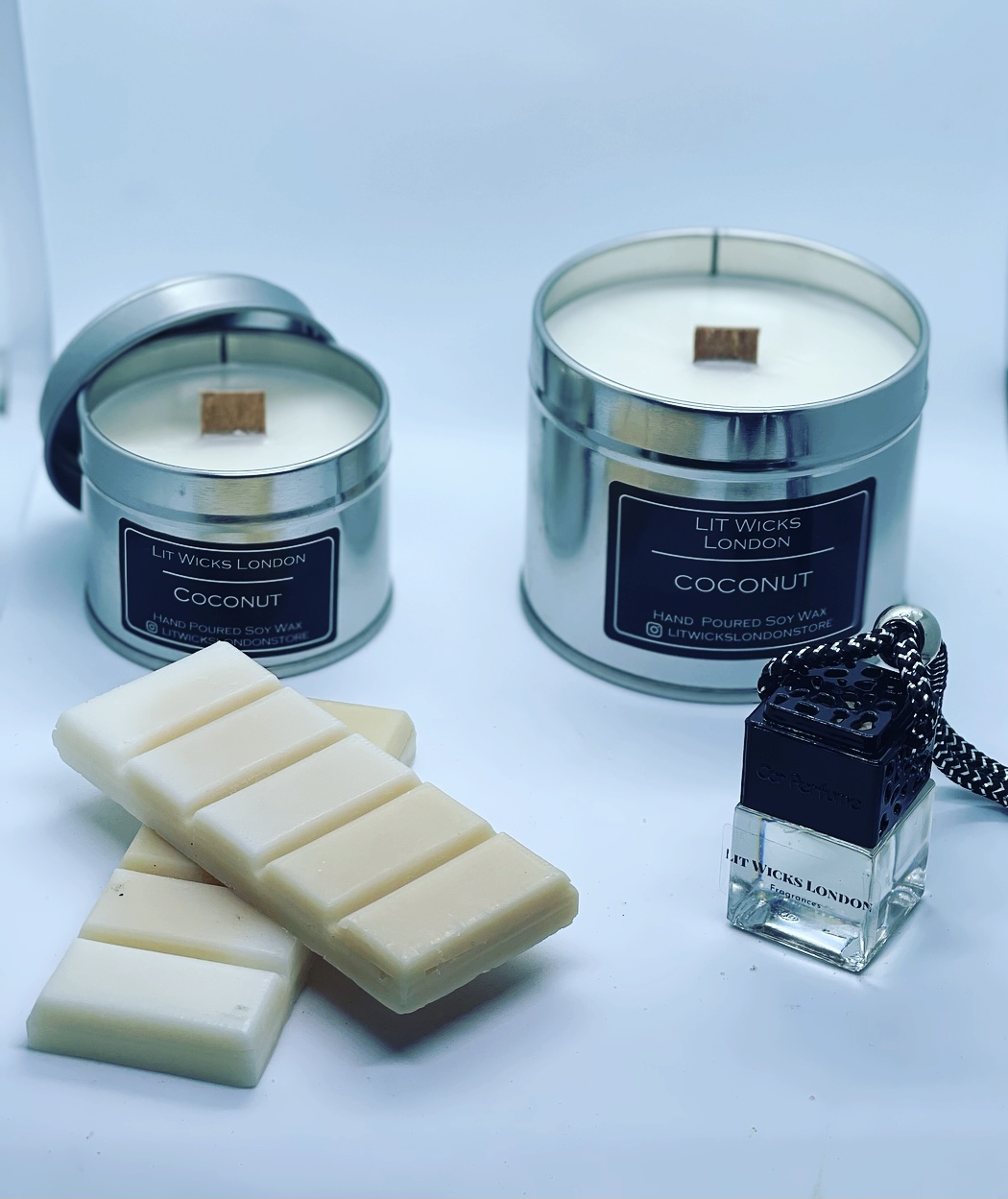 Lit Wicks London Candles